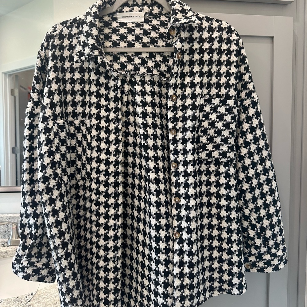 Houndstooth Shacket - image 2